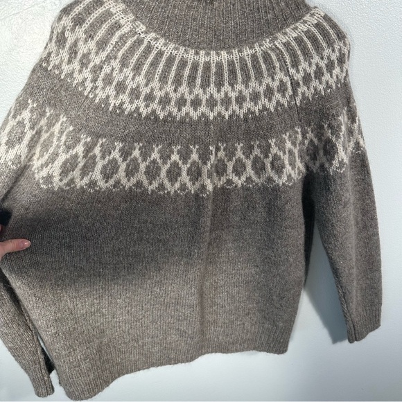 Alex Mill Louie Fairisle Cozy Cardigan Sweater NWT Size Large Winter Comfy Chic - Picture 13 of 15